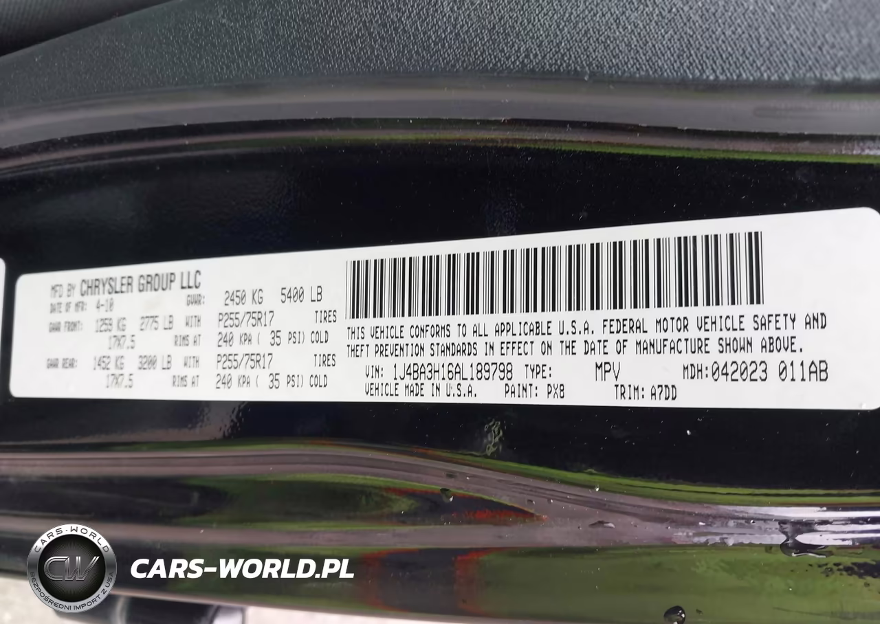 2010 Jeep Wrangler Unlimited Sport VIN:1J4BA3H16AL189798 - 9