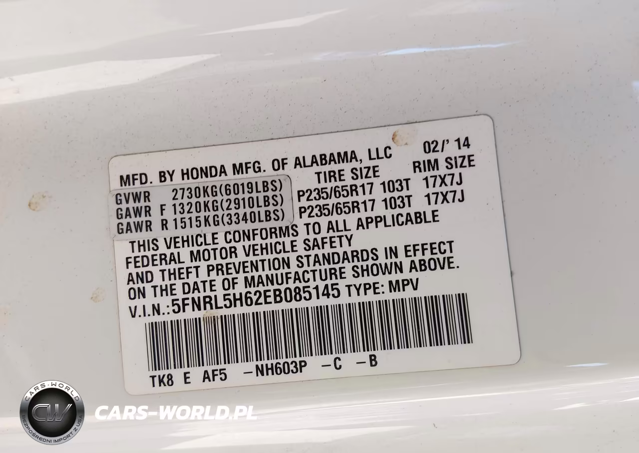 2014 Honda Odyssey Ex-L VIN:5FNRL5H62EB085145 - 9