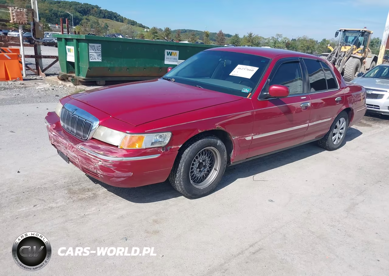 1999 Mercury Grand Marquis Gs VIN:2MEFM74W8XX619588 - 2