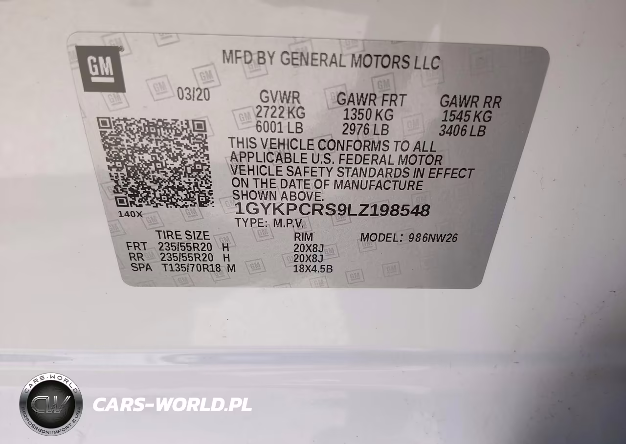 2020 Cadillac Xt6 Fwd Premium Luxury VIN:1GYKPCRS9LZ198548 - 9