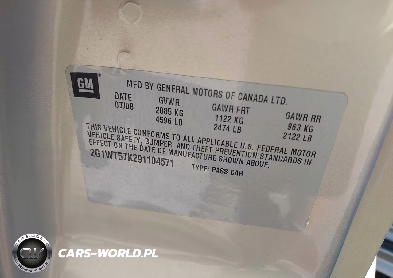 2009 Chevrolet Impala Lt VIN:2G1WT57K291104571 - 9