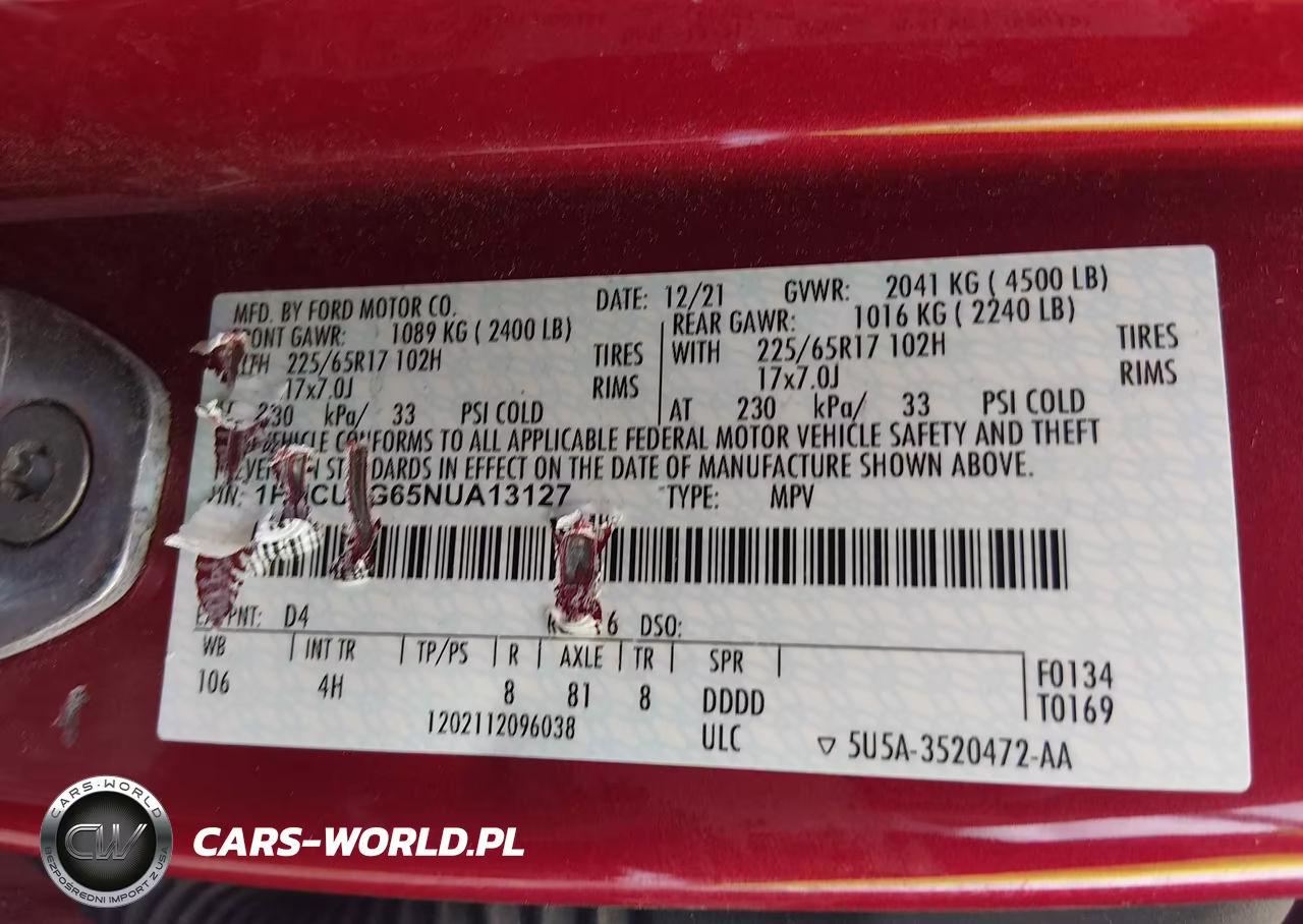 2022 Ford Escape Se VIN:1FMCU9G65NUA13127 - 9