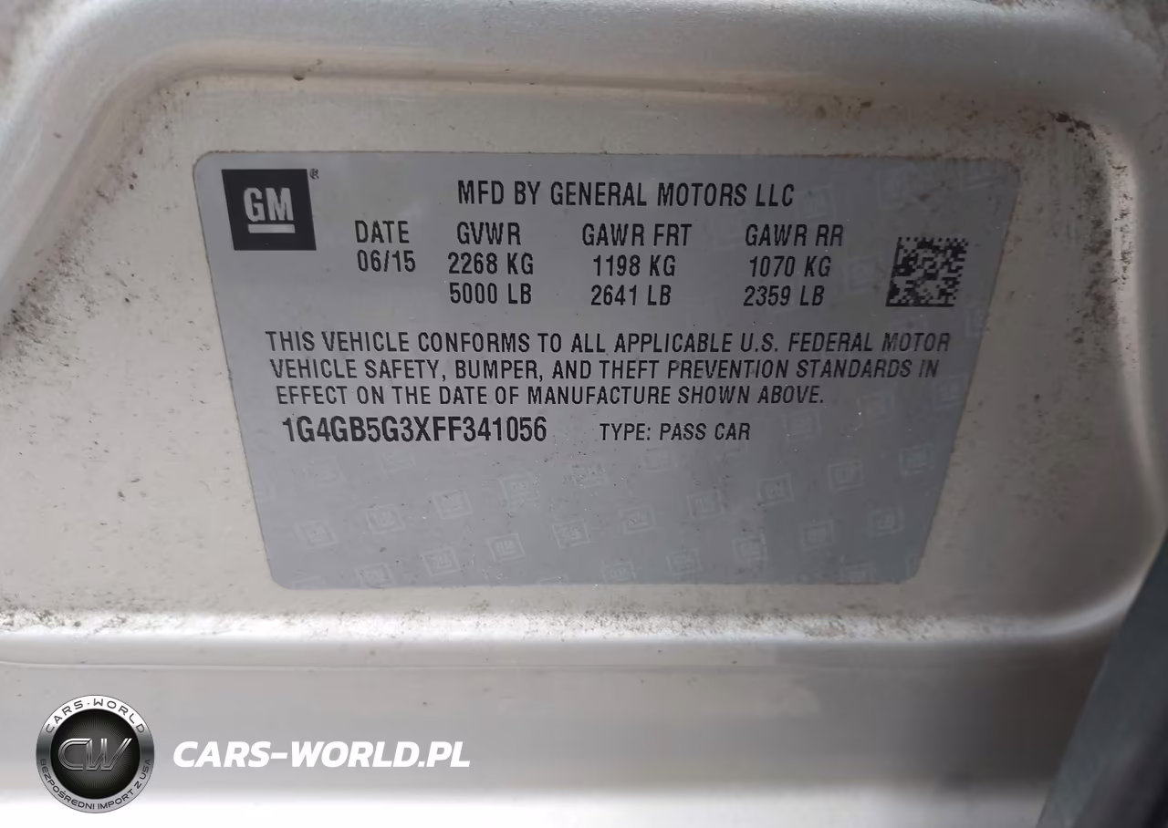 2015 Buick Lacrosse Leather VIN:1G4GB5G3XFF341056 - 9