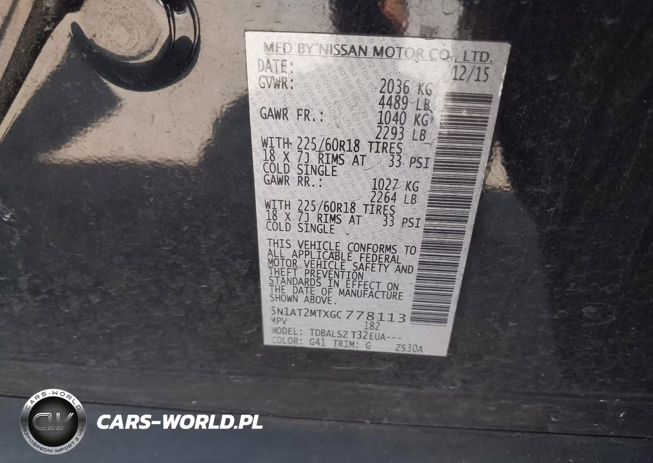 2016 Nissan Rogue Sl VIN:5N1AT2MTXGC778113 - 9