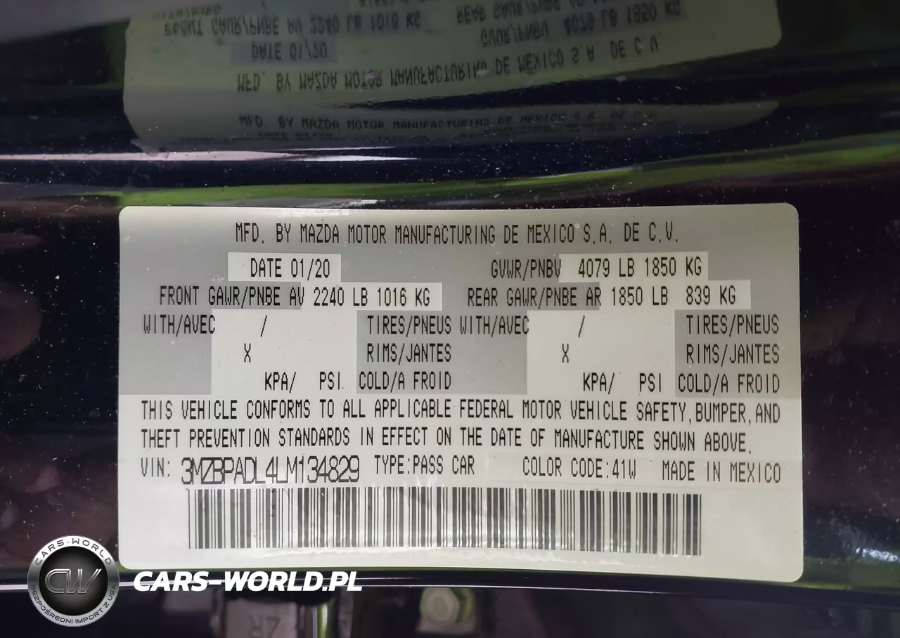 2020 Mazda Mazda3 Preferred Package VIN:3MZBPADL4LM134829 - 9