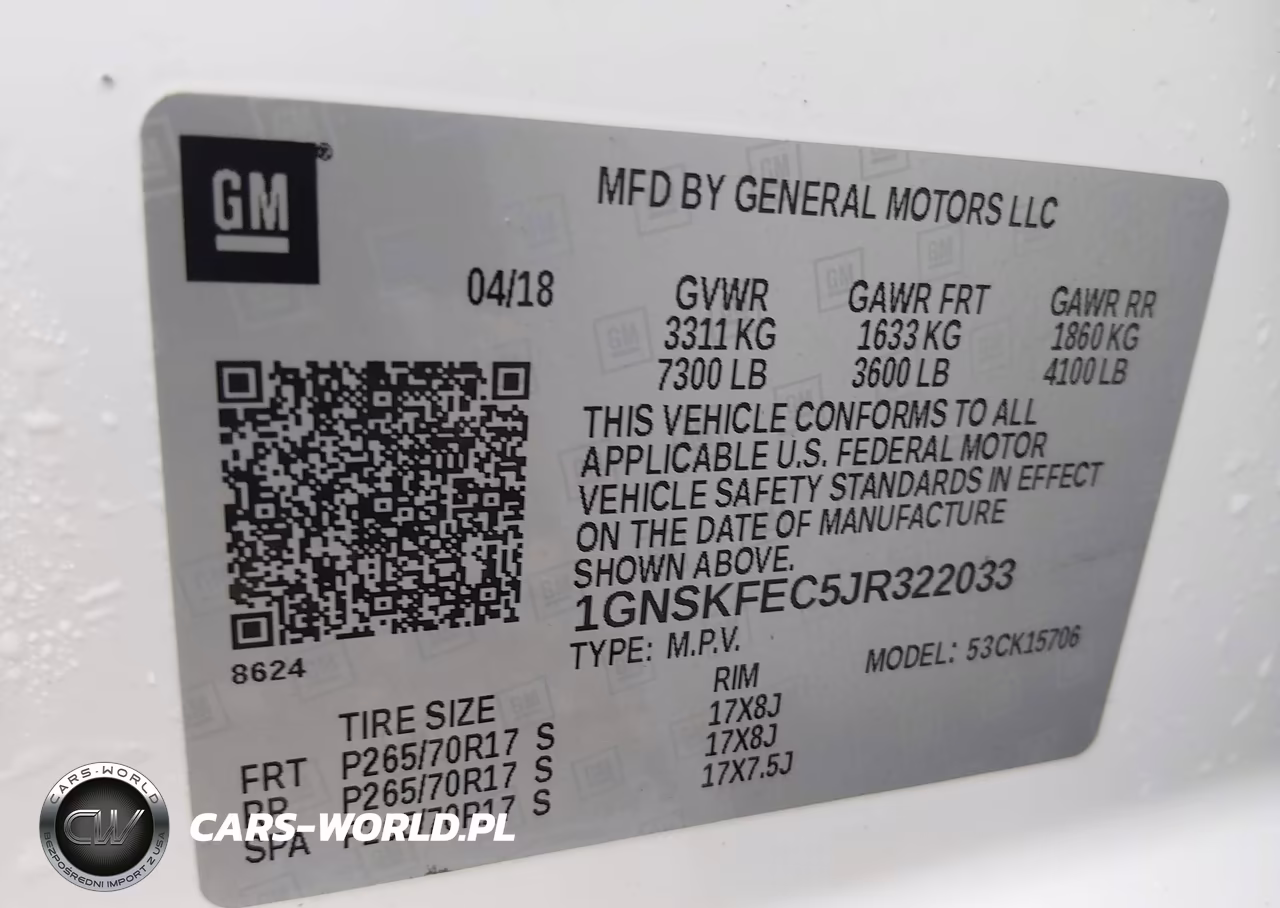 2018 Chevrolet Tahoe Commercial Fleet VIN:1GNSKFEC5JR322033 - 9