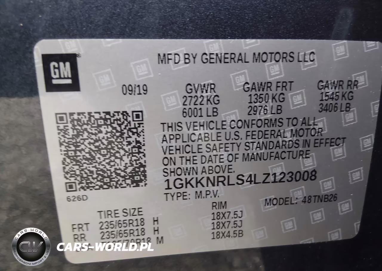 2020 GMC Acadia Fwd Sle VIN:1GKKNRLS4LZ123008 - 9
