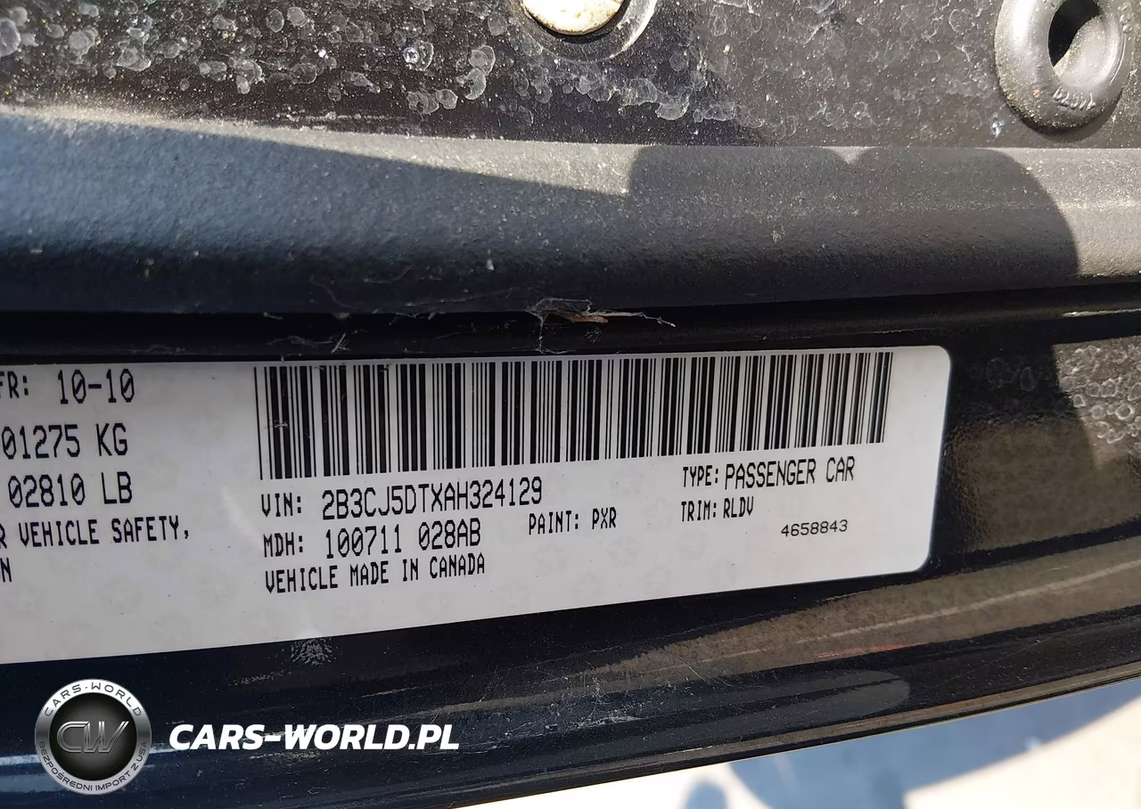 2010 Dodge Challenger R-T VIN:2B3CJ5DTXAH324129 - 9