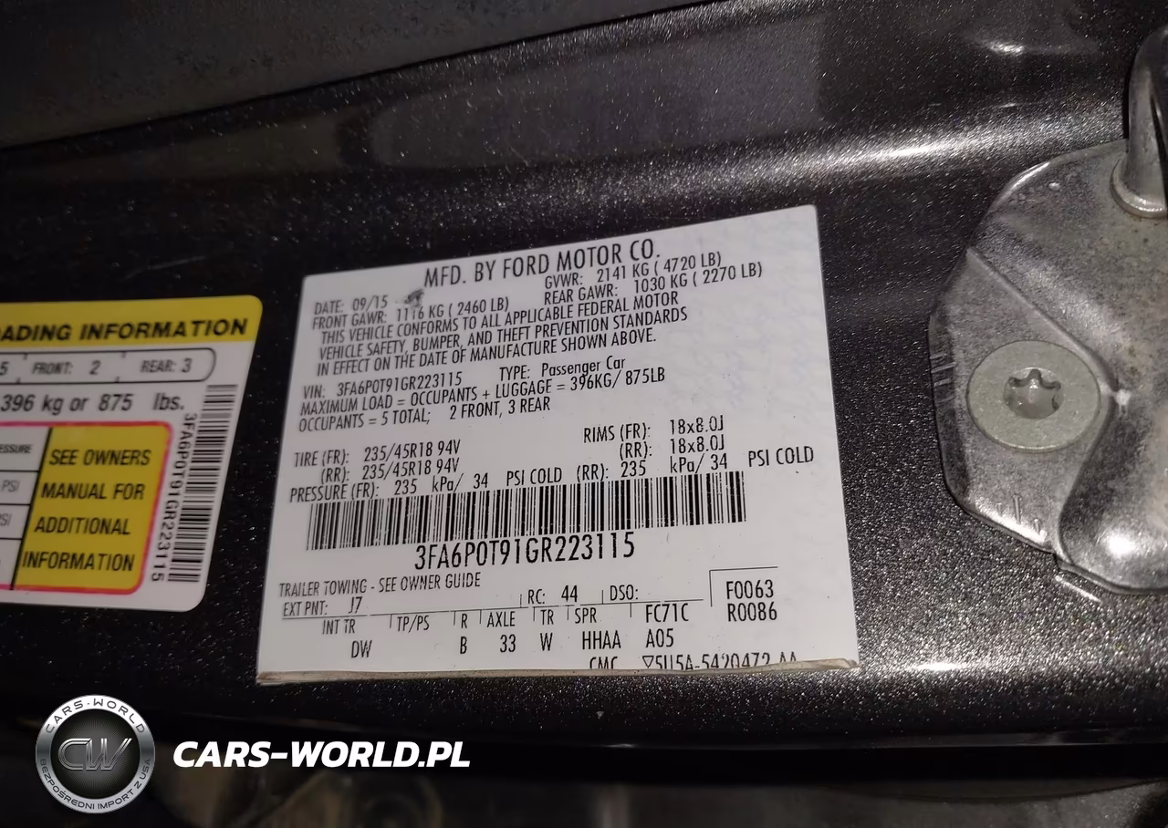 2016 Ford Fusion Se VIN:3FA6P0T91GR223115 - 9