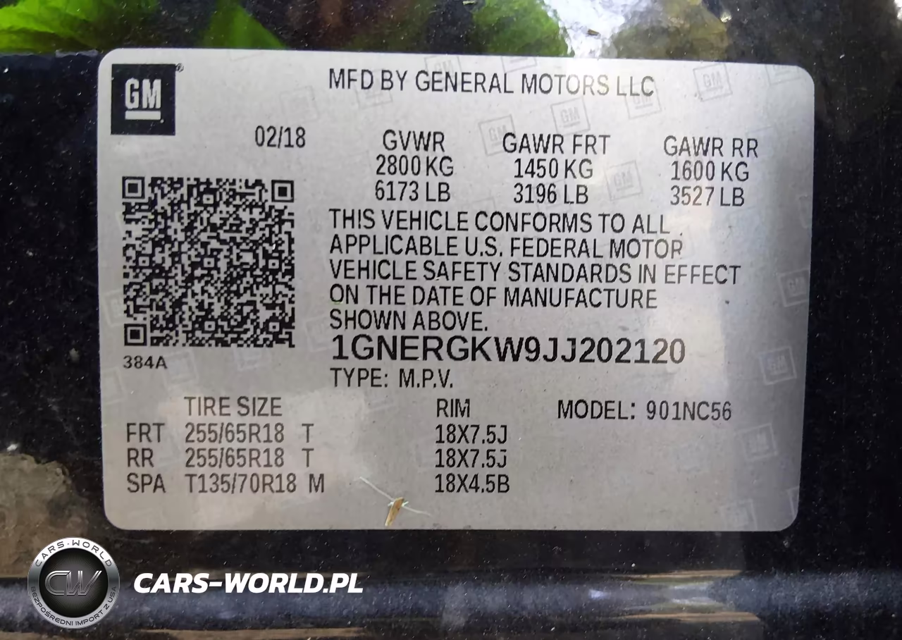 2018 Chevrolet Traverse 1Lt VIN:1GNERGKW9JJ202120 - 9
