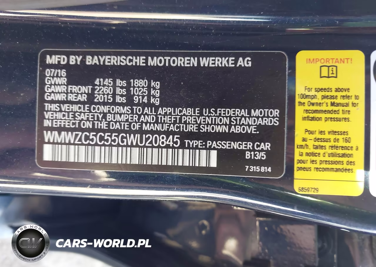 2016 Mini Countryman Cooper S VIN:WMWZC5C55GWU20845 - 9