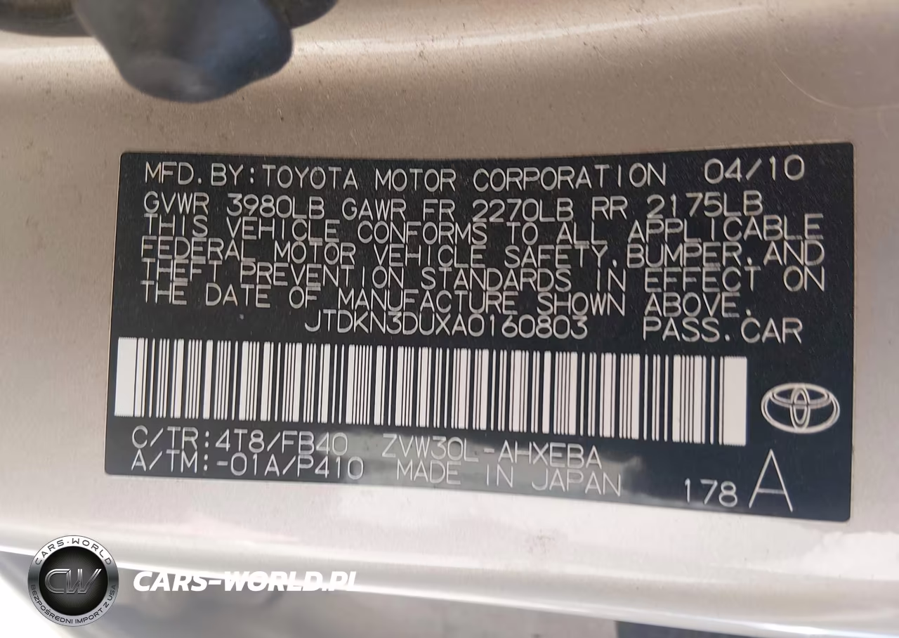 2010 Toyota Prius Iii VIN:JTDKN3DUXA0160803 - 9