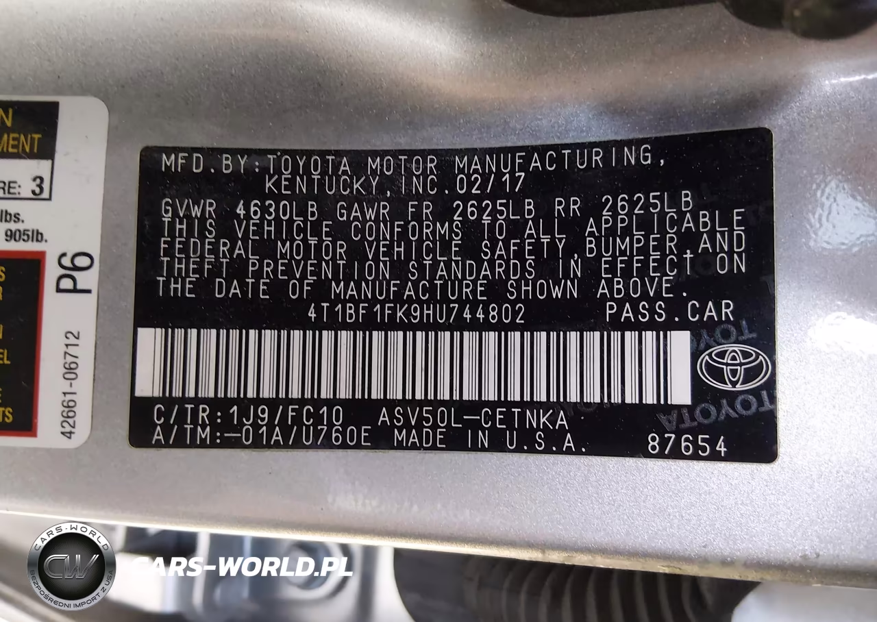 2017 Toyota Camry Le VIN:4T1BF1FK9HU744802 - 9