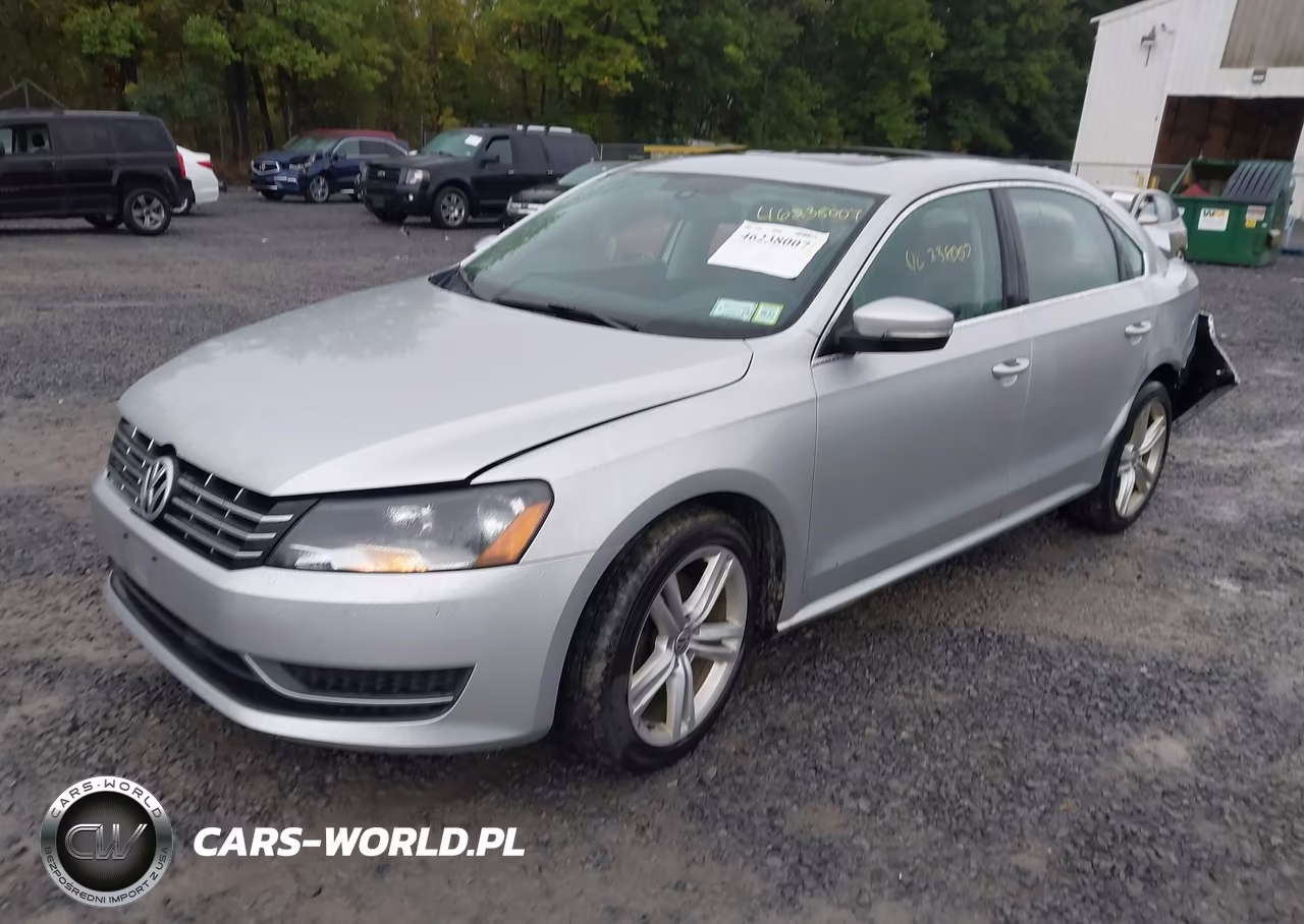 2014 Volkswagen Passat 2.0L Tdi Se VIN:1VWBN7A35EC108449 - 2