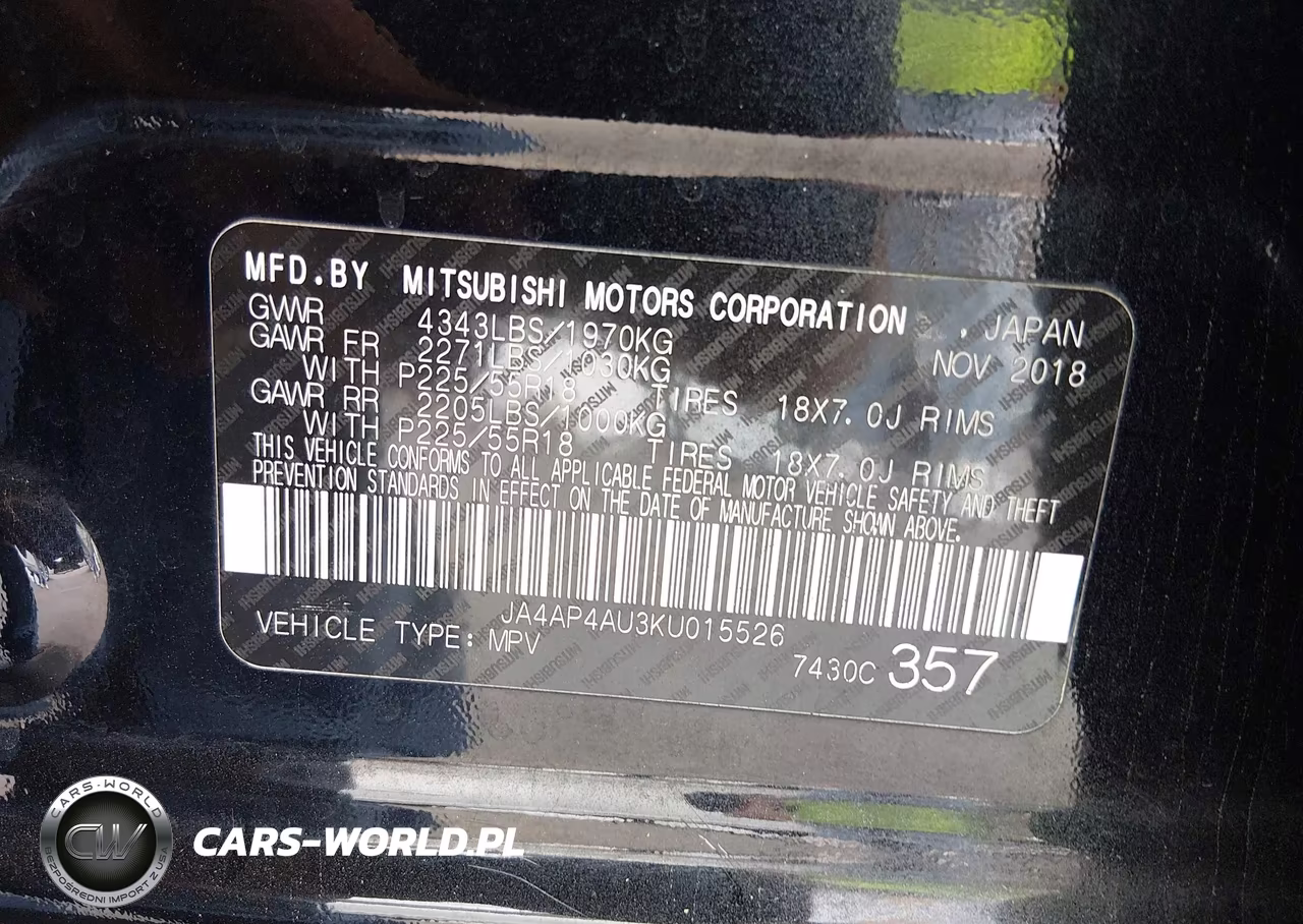 2019 Mitsubishi Outlander Sport 2.0 Se VIN:JA4AP4AU3KU015526 - 9