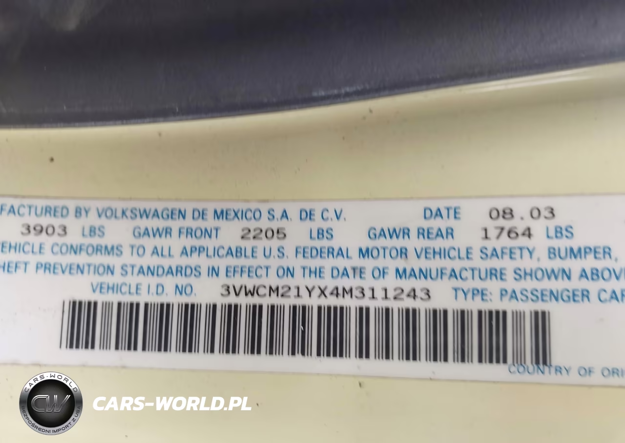 2004 Volkswagen New Beetle Gls VIN:3VWCM21YX4M311243 - 9