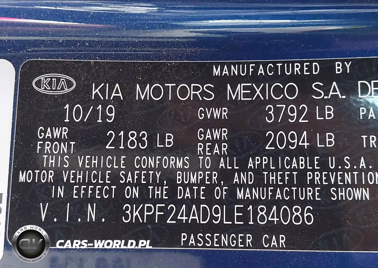 2020 Kia Forte Lxs VIN:3KPF24AD9LE184086 - 9