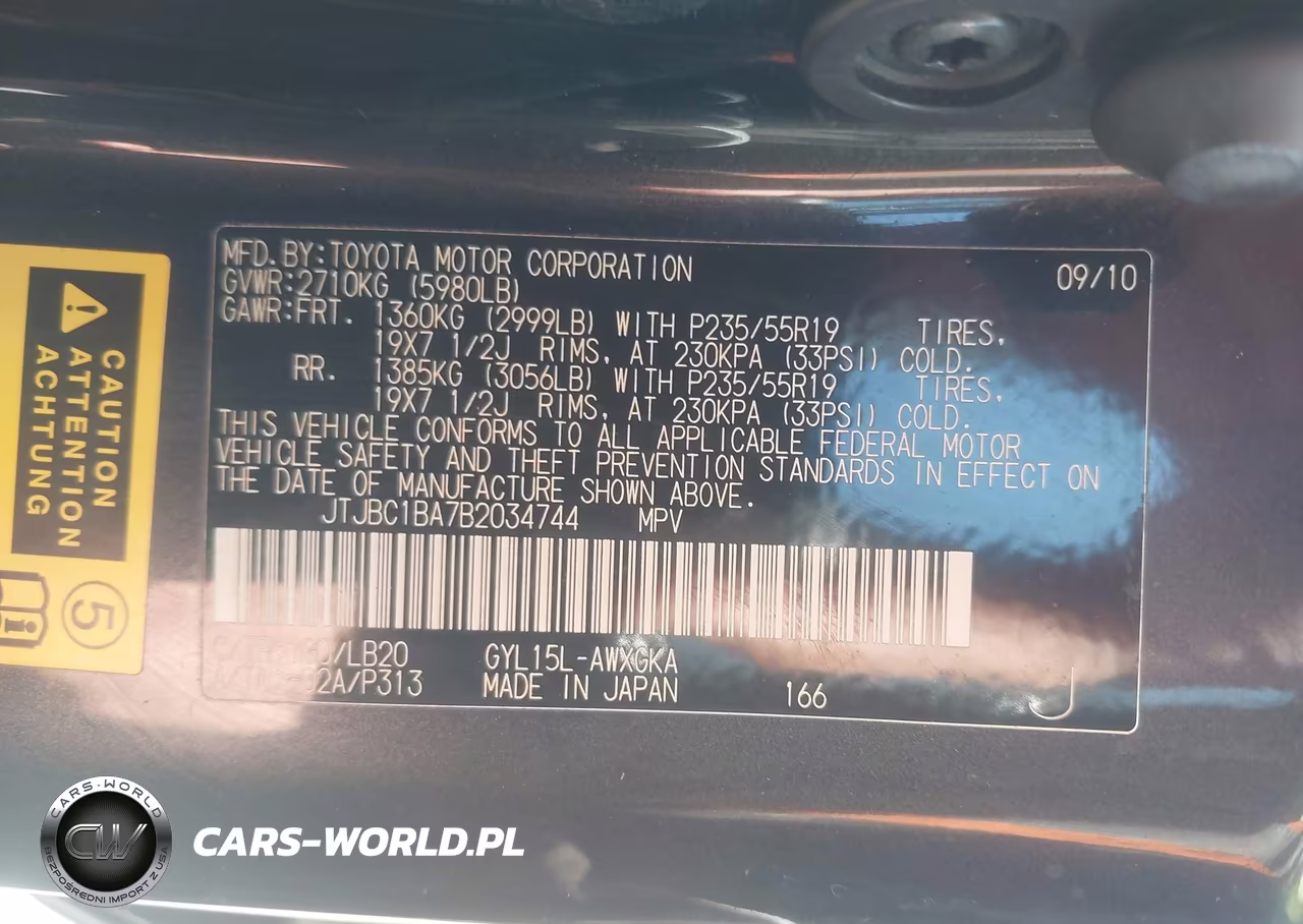 2011 Lexus Rx 450H VIN:JTJBC1BA7B2034744 - 9