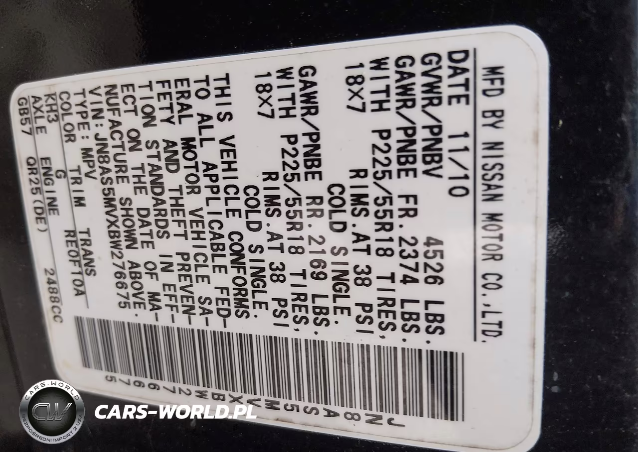 2011 Nissan Rogue Sv VIN:JN8AS5MVXBW276675 - 9