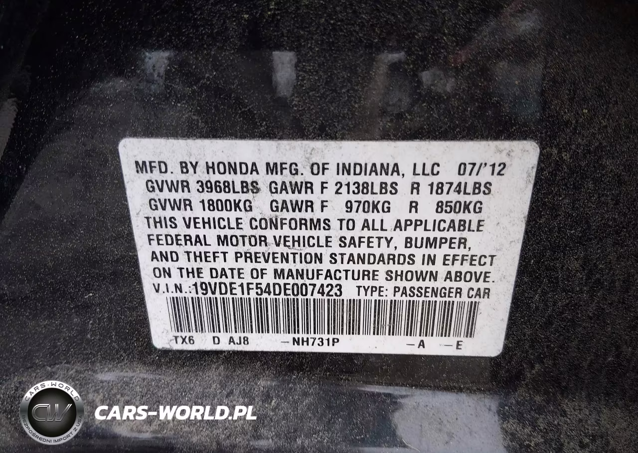 2013 Acura Ilx 2.0L VIN:19VDE1F54DE007423 - 9