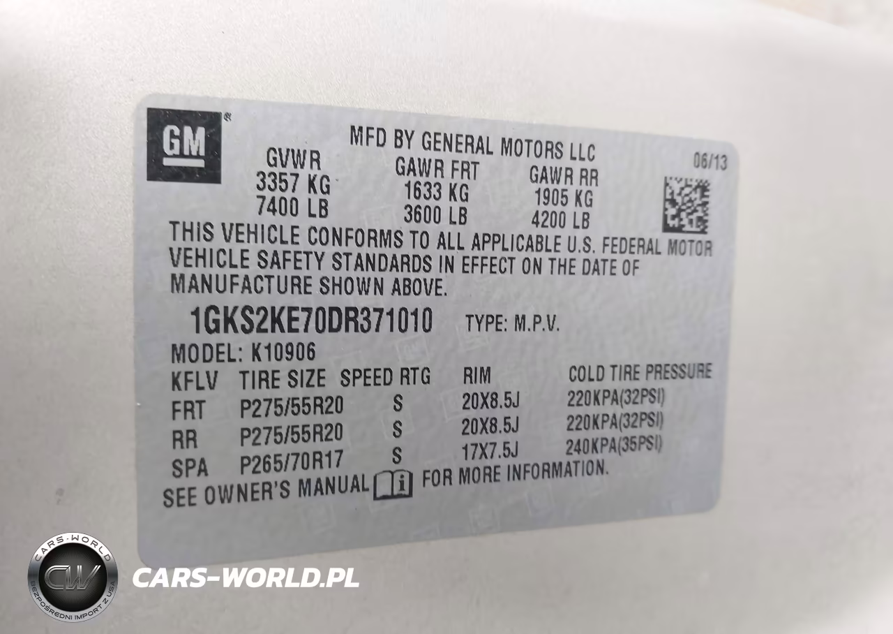 2013 GMC Yukon Xl 1500 Slt VIN:1GKS2KE70DR371010 - 9