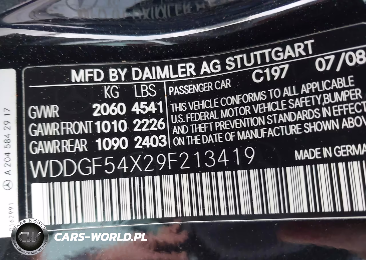 2009 Mercedes-Benz C 300 Luxury-Sport VIN:WDDGF54X29F213419 - 9