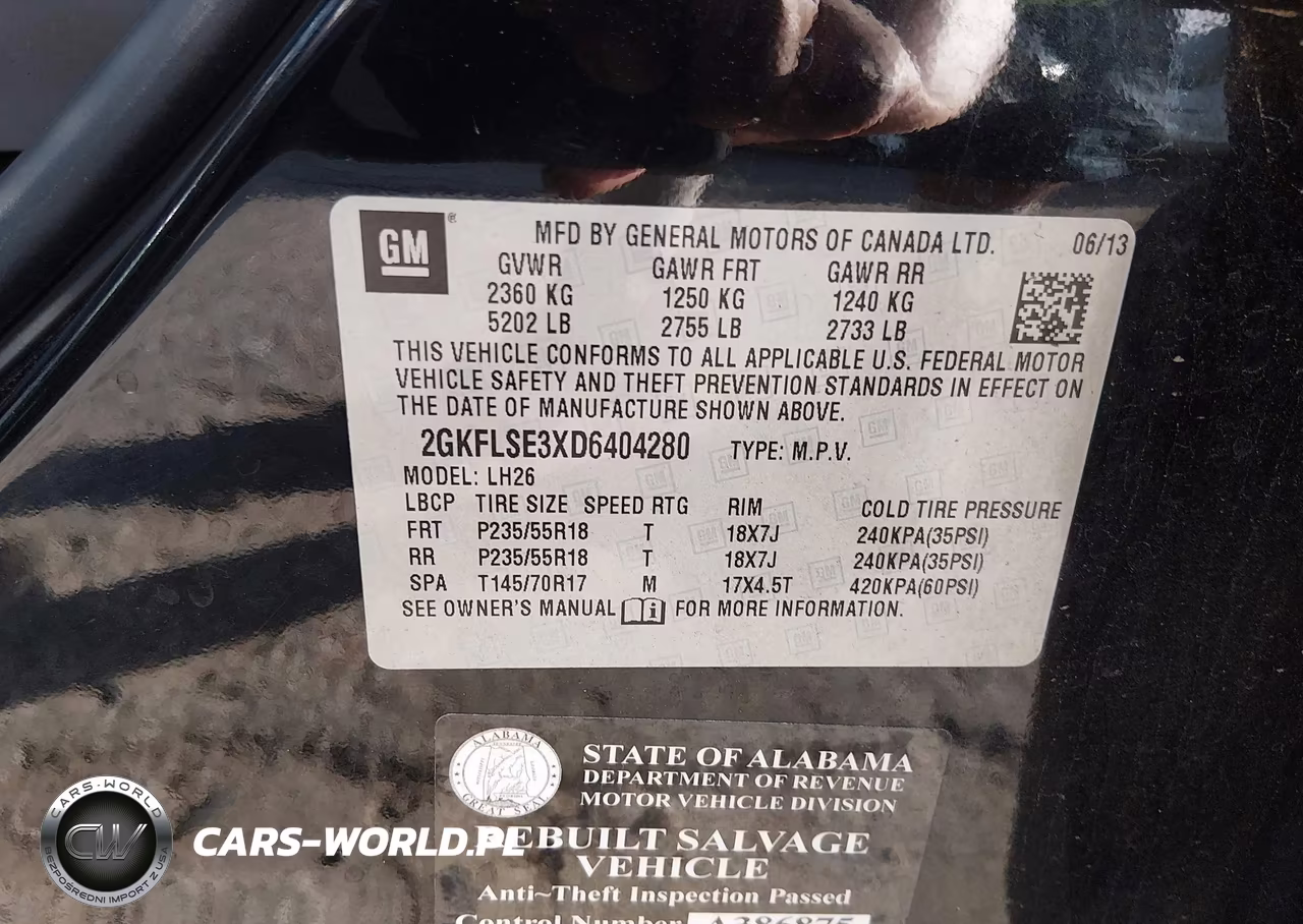 2013 GMC Terrain Sle-2 VIN:2GKFLSE3XD6404280 - 9