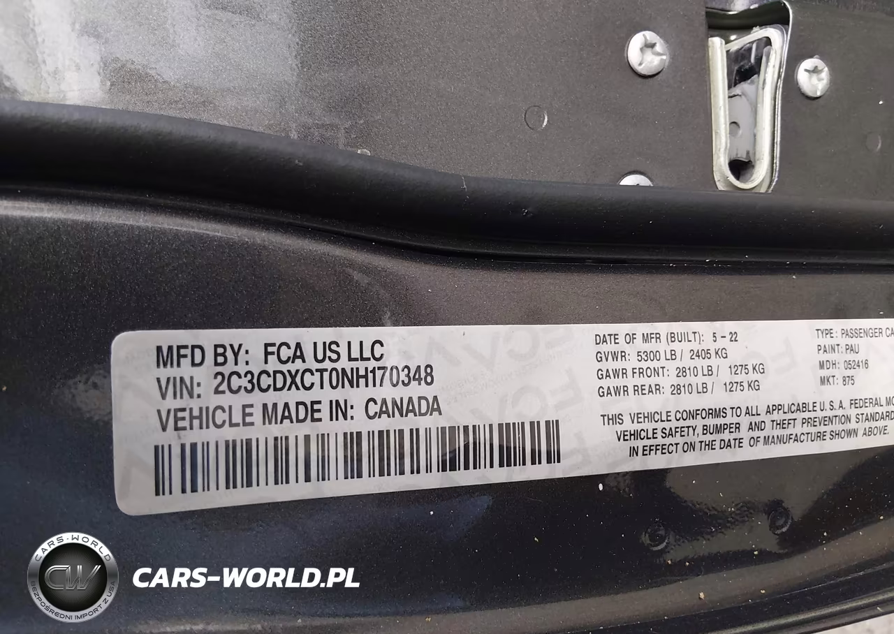 2022 Dodge Charger R-T VIN:2C3CDXCT0NH170348 - 9