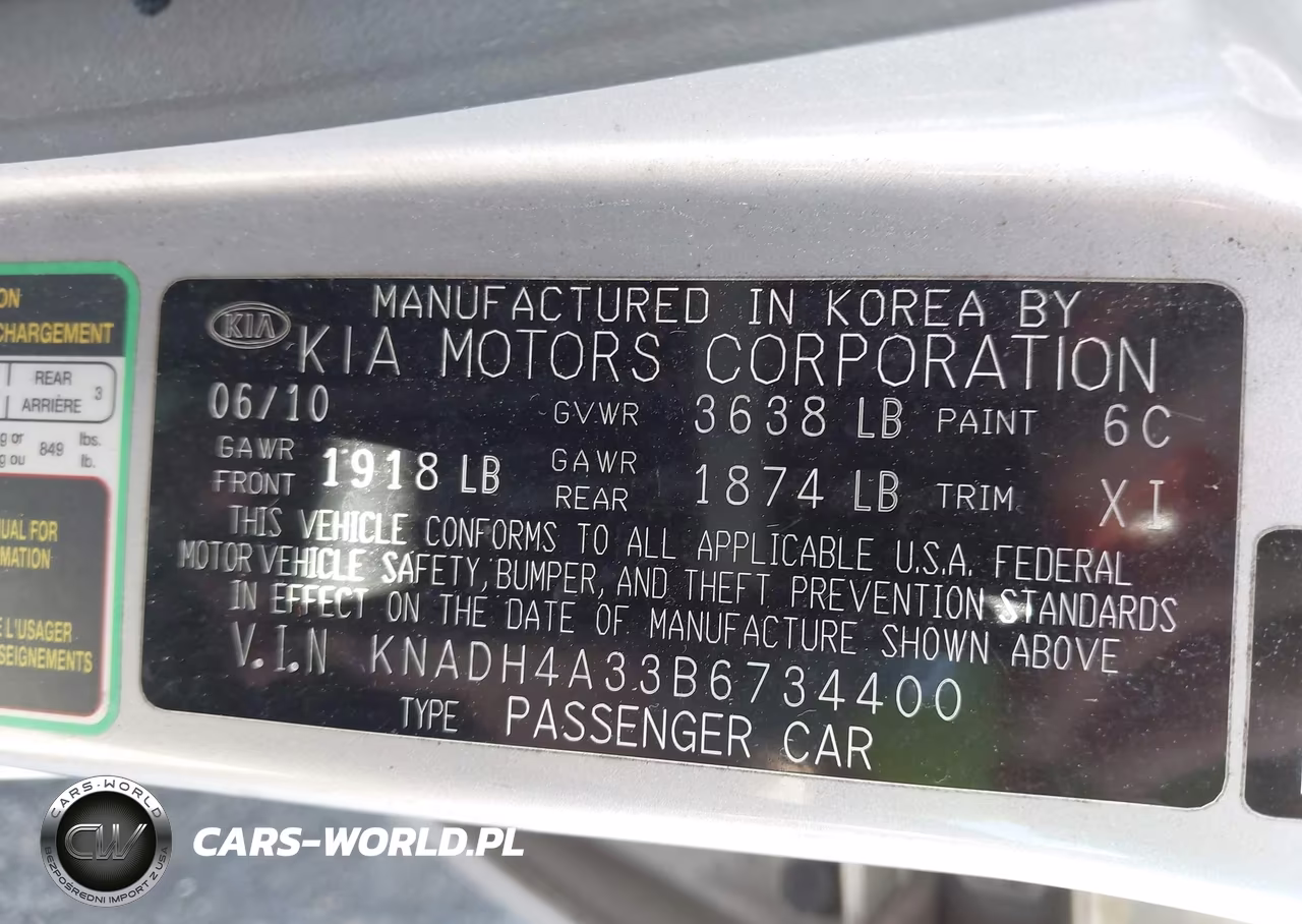 2011 Kia Rio Lx VIN:KNADH4A33B6734400 - 9
