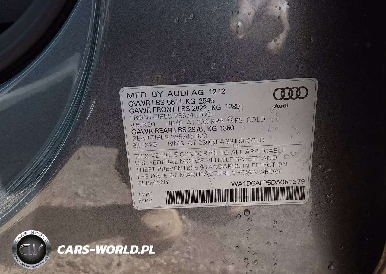 2013 Audi Q5 3.0T Premium Plus VIN:WA1DGAFP5DA051379 - 9
