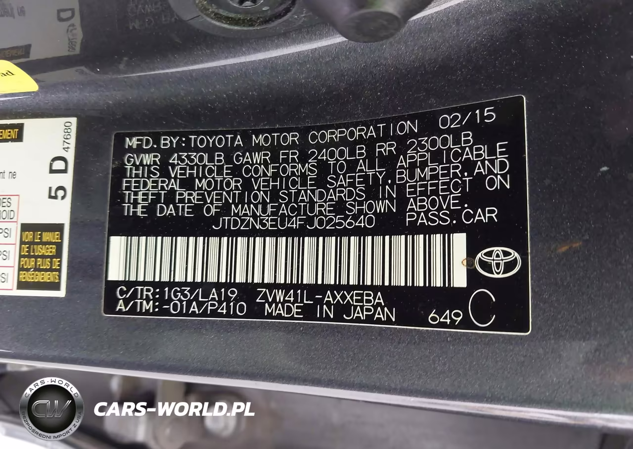 2015 Toyota Prius V Four VIN:JTDZN3EU4FJ025640 - 9