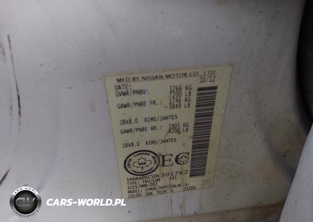 2013 Nissan Titan Pro-4X-S-Sl-Sv VIN:1N6AA0EC5DN301762 - 9
