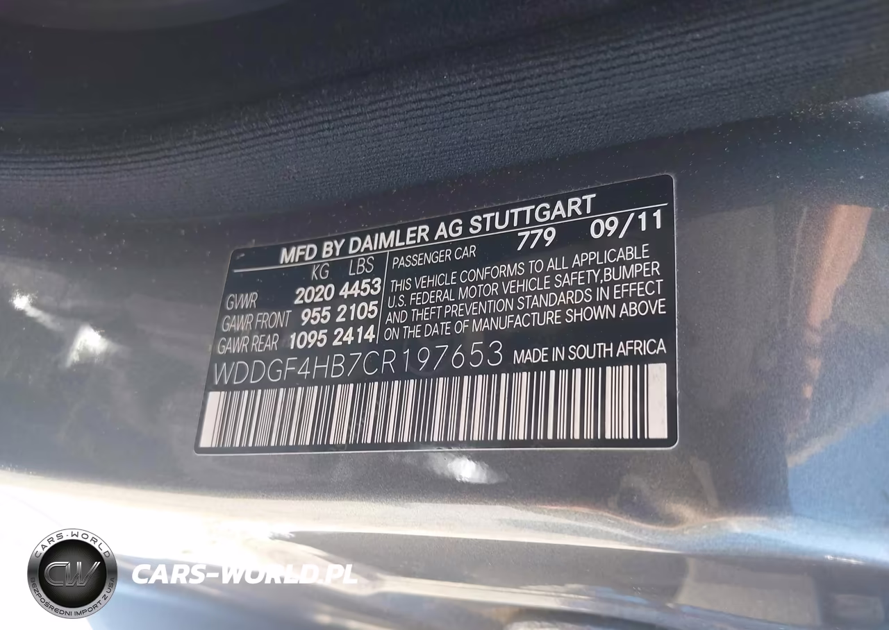 2012 Mercedes-Benz C 250 Sport VIN:WDDGF4HB7CR197653 - 9
