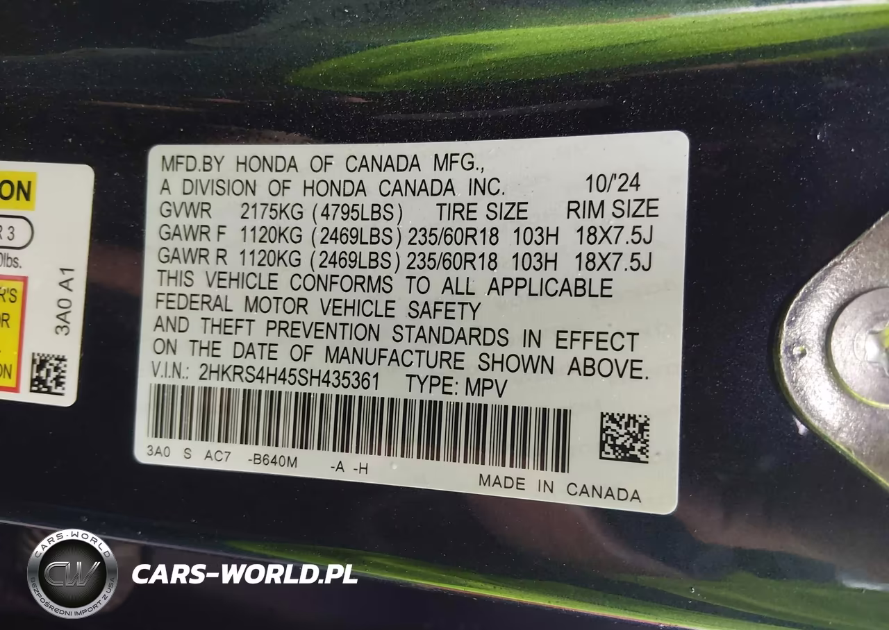 2025 Honda Cr-V Ex Awd VIN:2HKRS4H45SH435361 - 9