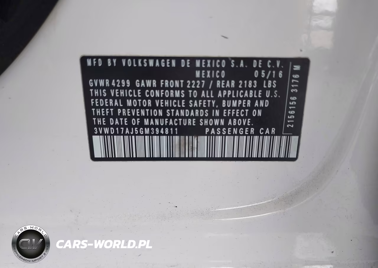 2016 Volkswagen Jetta 1.8T Sport VIN:3VWD17AJ5GM394811 - 9
