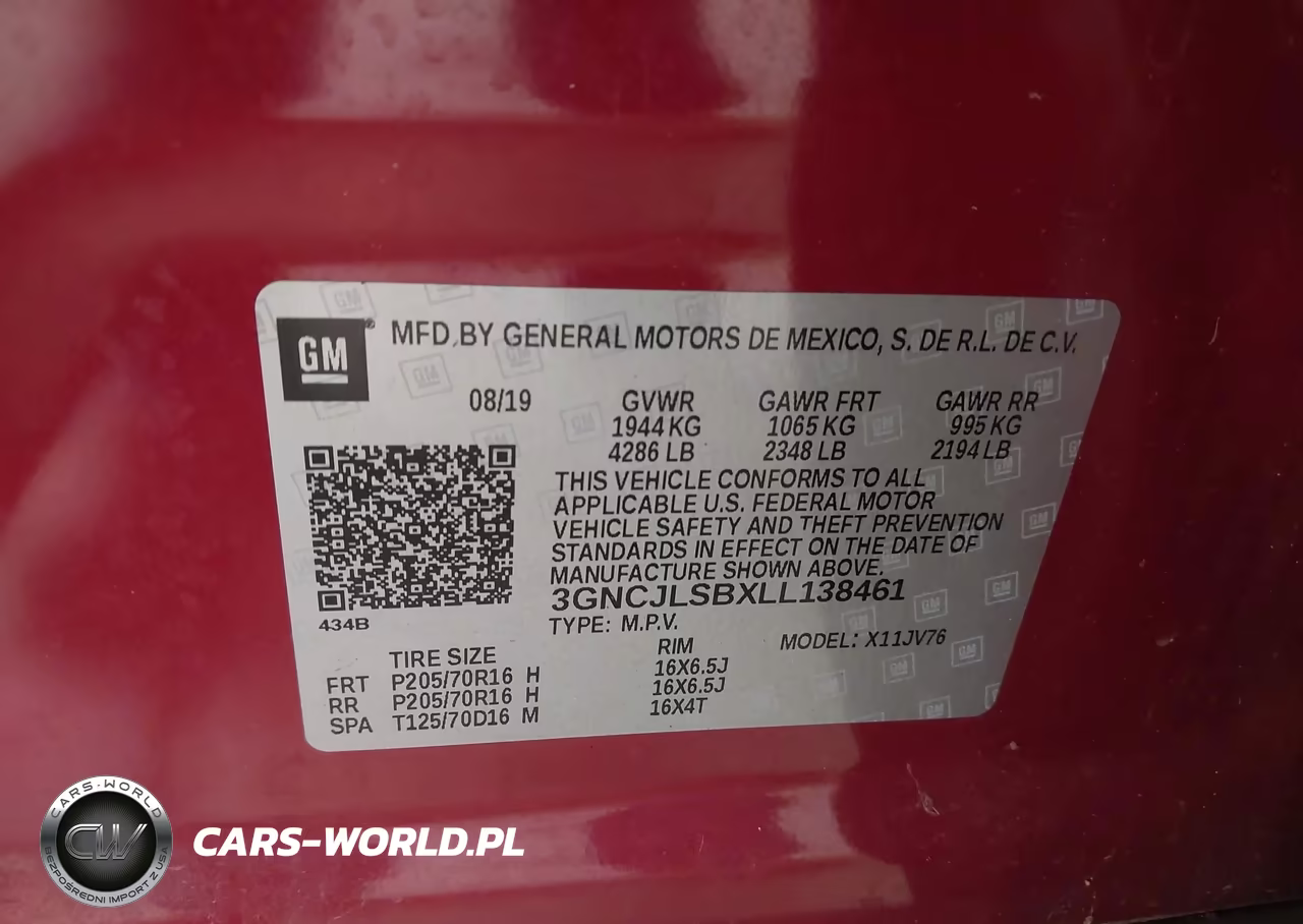 2020 Chevrolet Trax Fwd Lt VIN:3GNCJLSBXLL138461 - 9