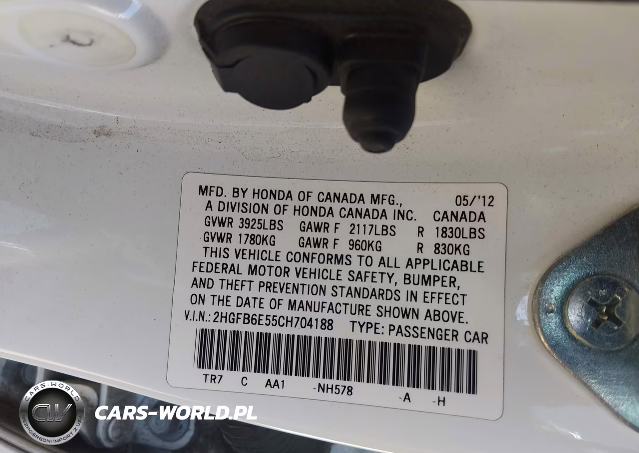 2012 Honda Civic Si VIN:2HGFB6E55CH704188 - 9