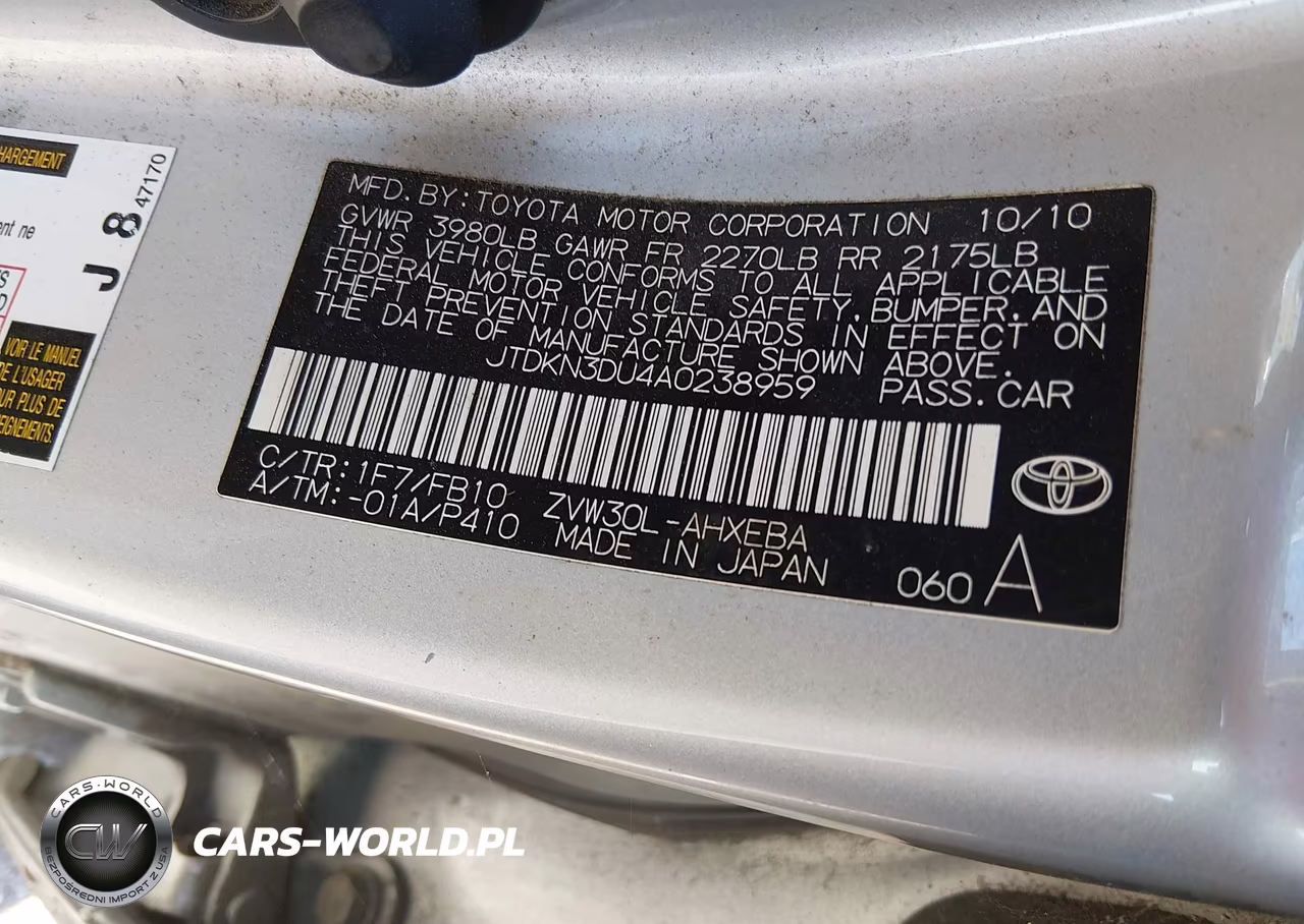 2010 Toyota Prius Iii VIN:JTDKN3DU4A0238959 - 9