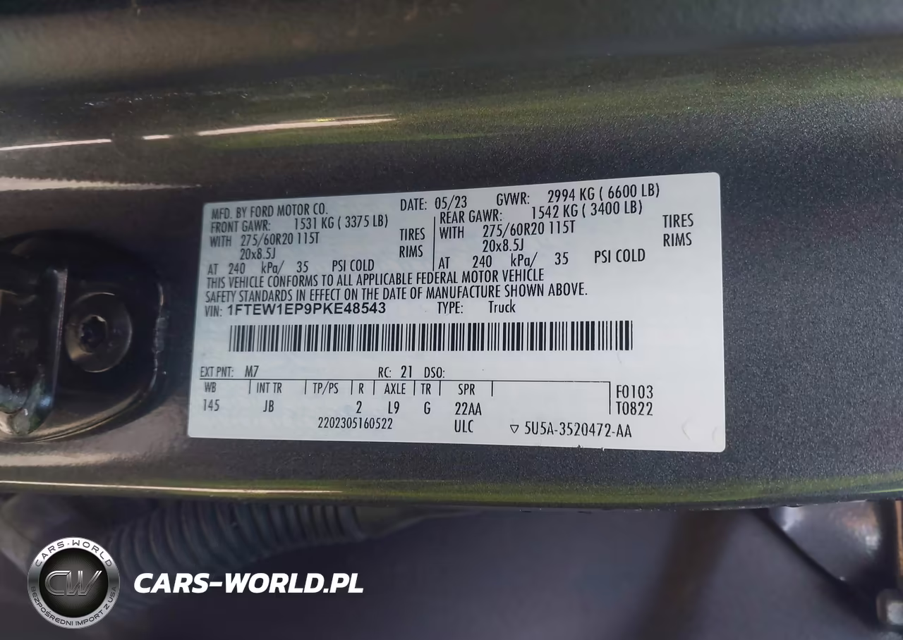 2023 Ford F-150 Xl VIN:1FTEW1EP9PKE48543 - 9