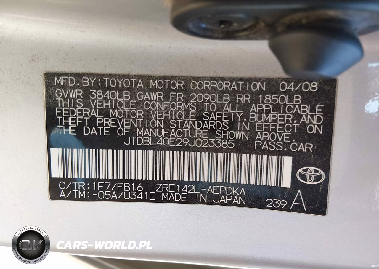 2009 Toyota Corolla Le VIN:JTDBL40E29J023385 - 9