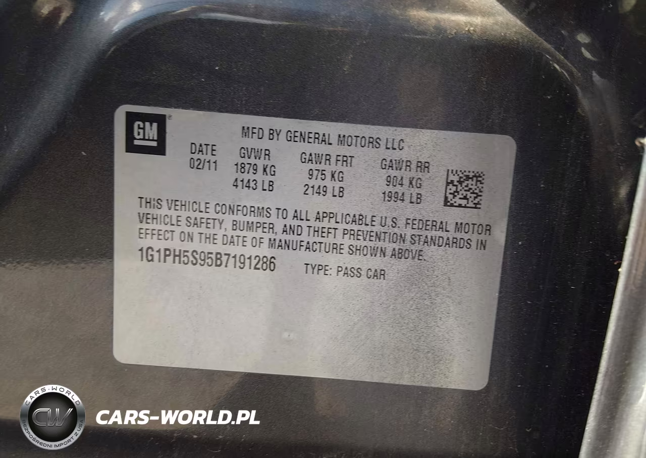 2011 Chevrolet Cruze Ltz VIN:1G1PH5S95B7191286 - 9