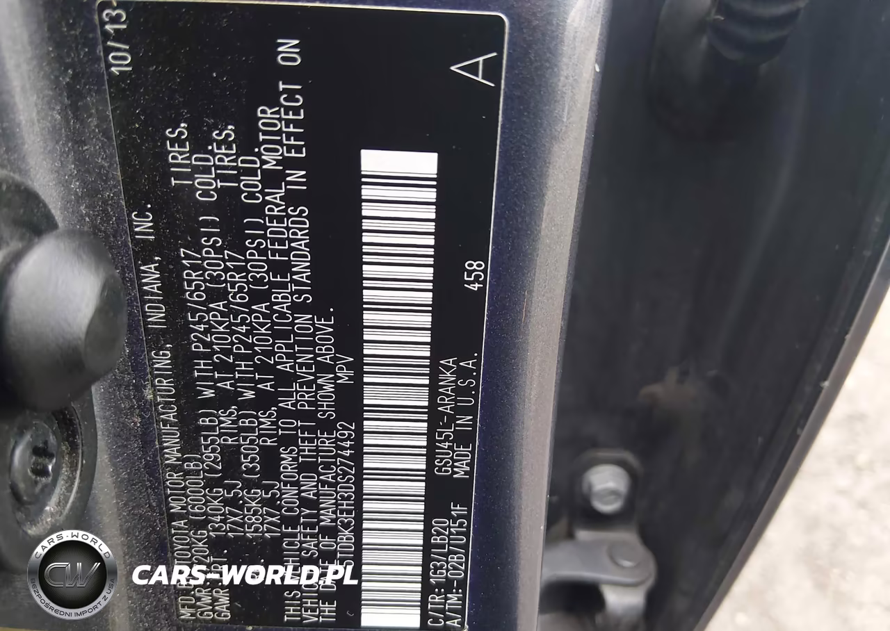 2013 Toyota Highlander Se V6 VIN:5TDBK3EH3DS274492 - 9