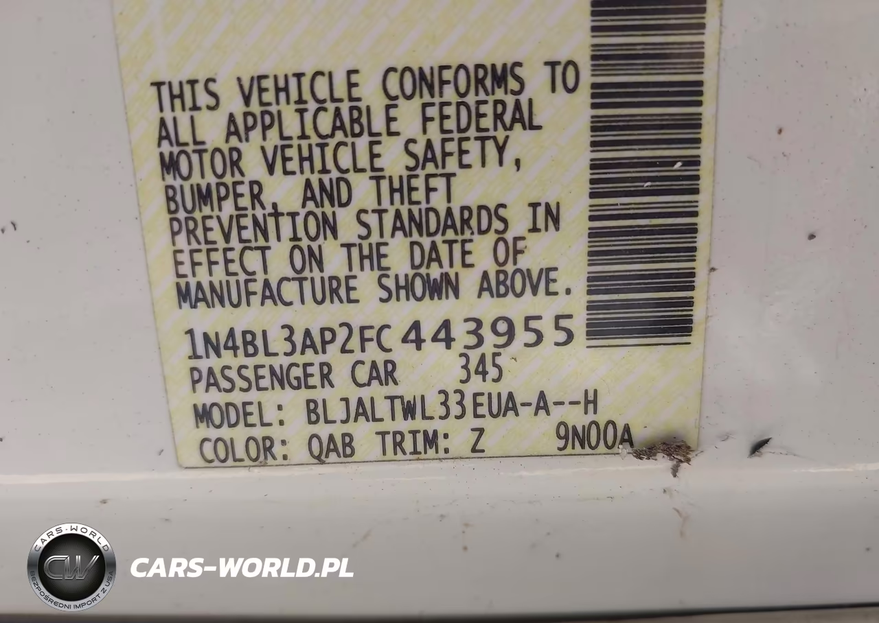 2015 Nissan Altima 3.5 Sl VIN:1N4BL3AP2FC443955 - 9