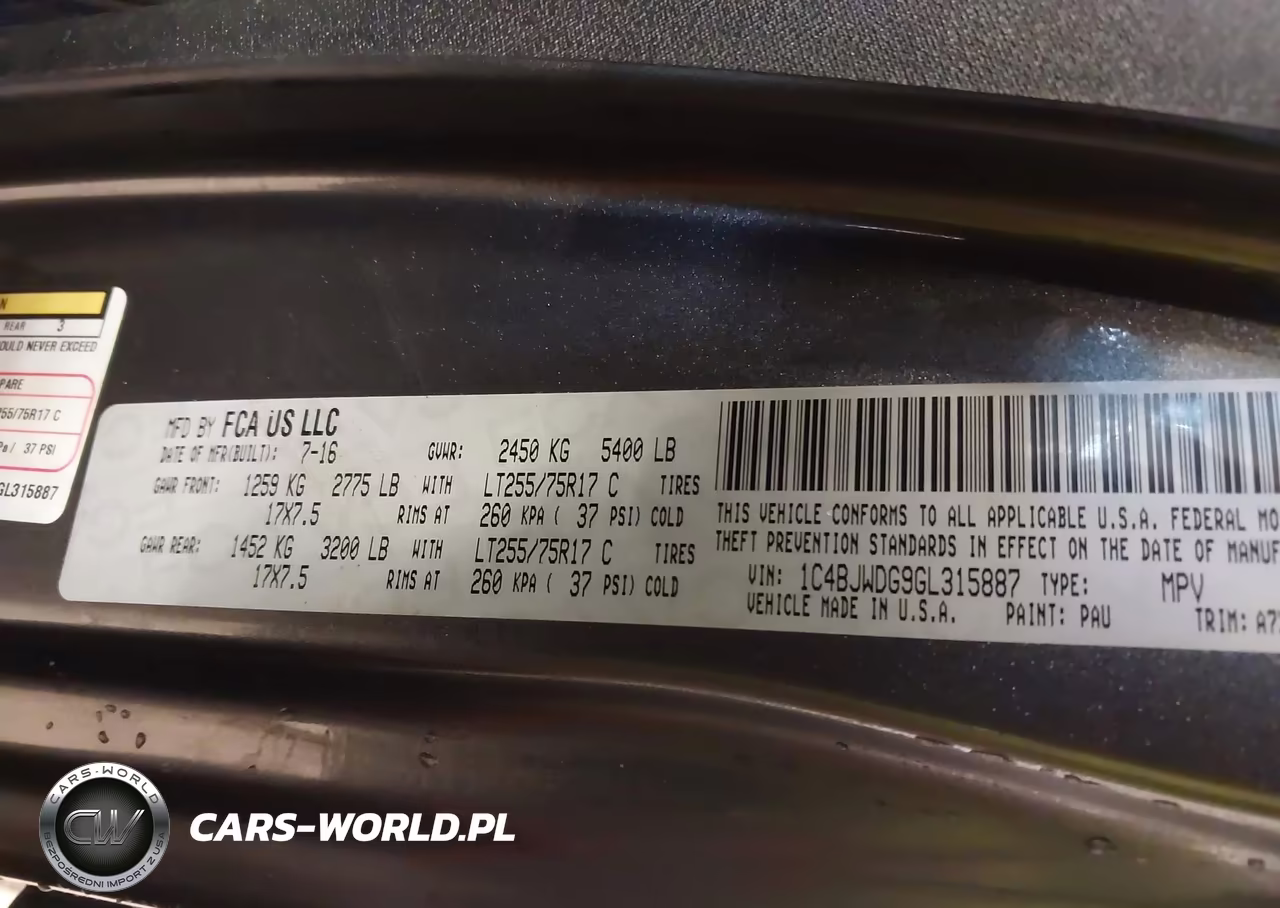 2016 Jeep Wrangler Unlimited Willys Wheeler VIN:1C4BJWDG9GL315887 - 9