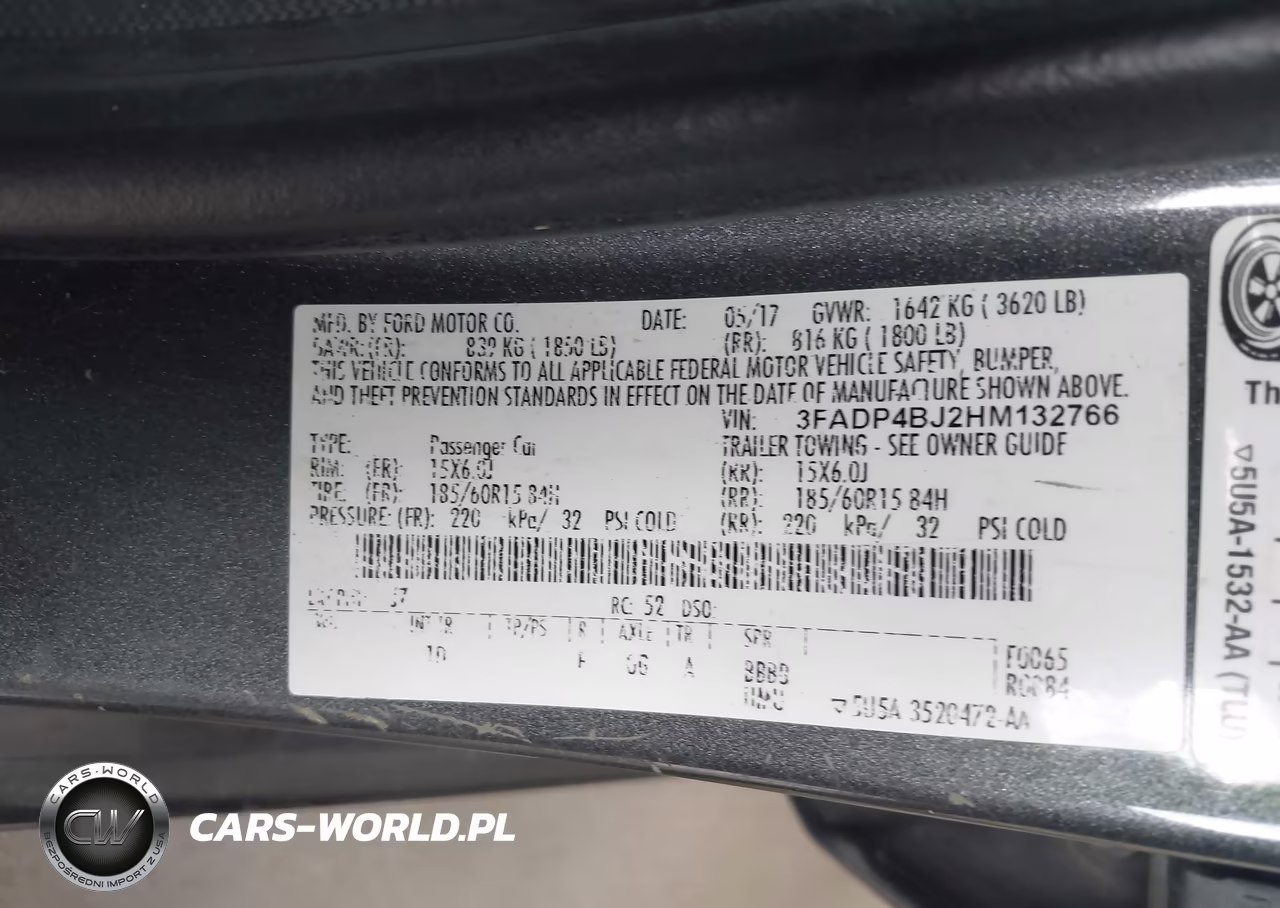 2017 Ford Fiesta Se VIN:3FADP4BJ2HM132766 - 9