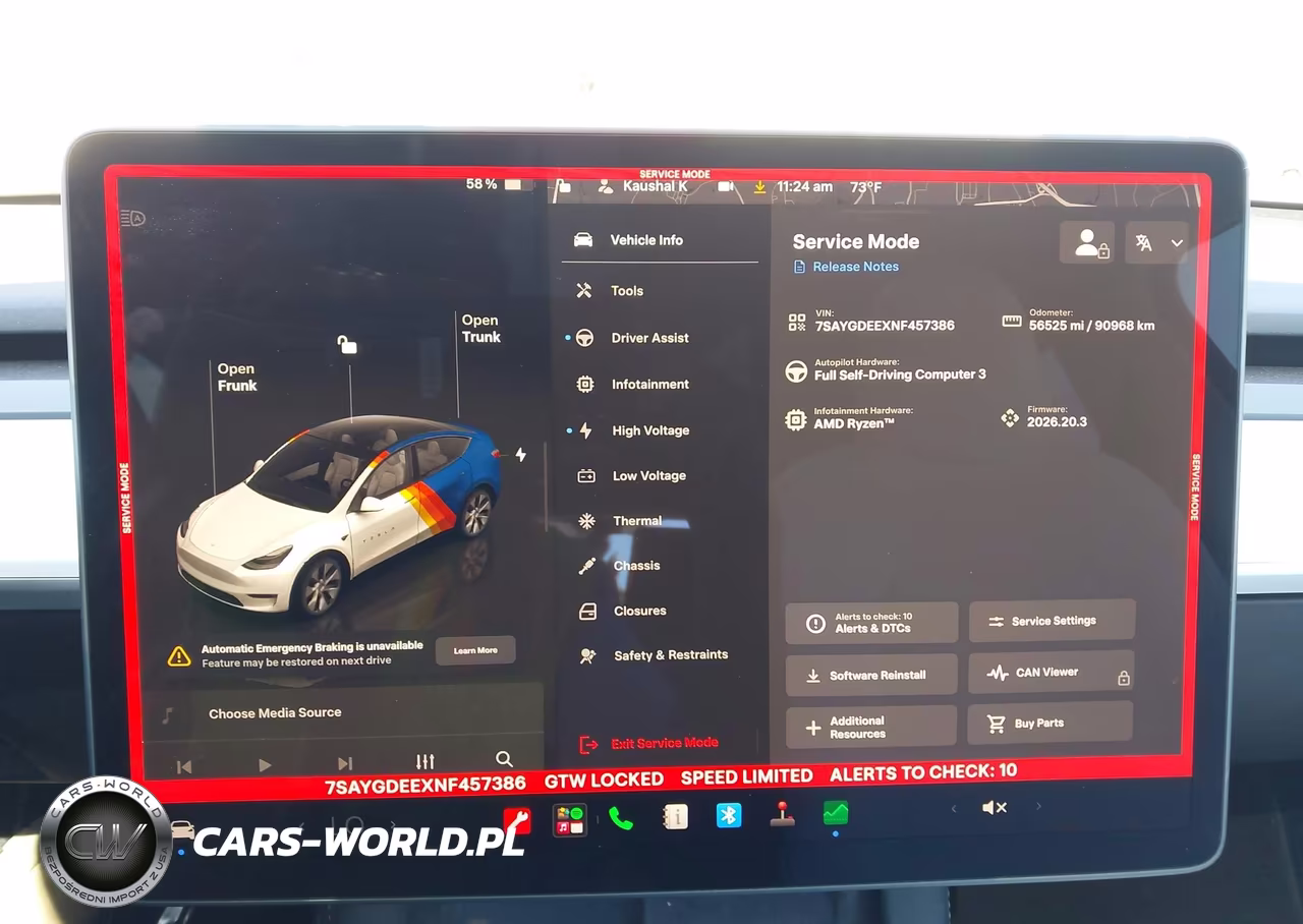 2022 Tesla Model Y Long Range Dual Motor All-Wheel Drive VIN:7SAYGDEEXNF457386 - 19