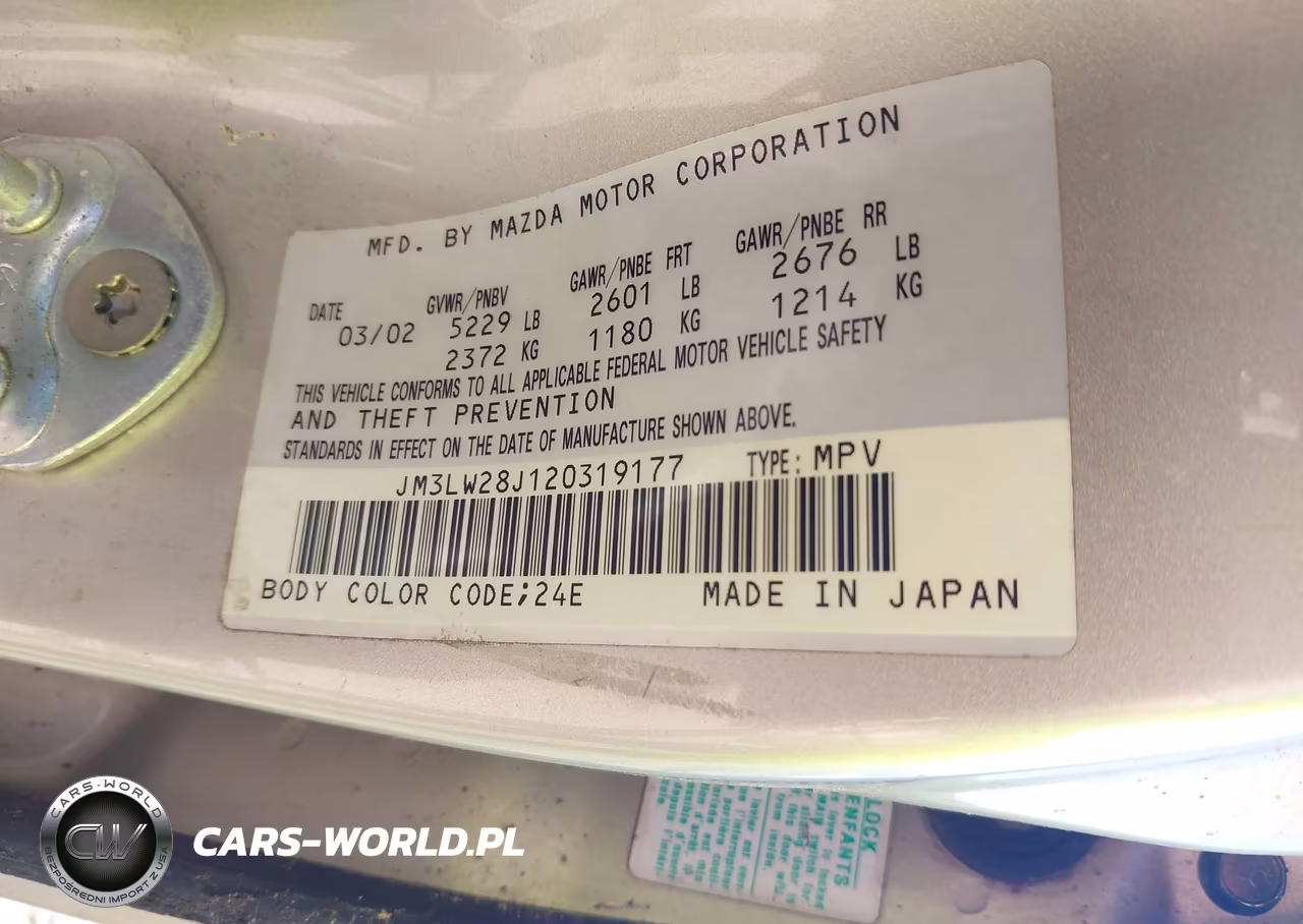 2002 Mazda Mpv Es-Lx VIN:JM3LW28J120319177 - 9