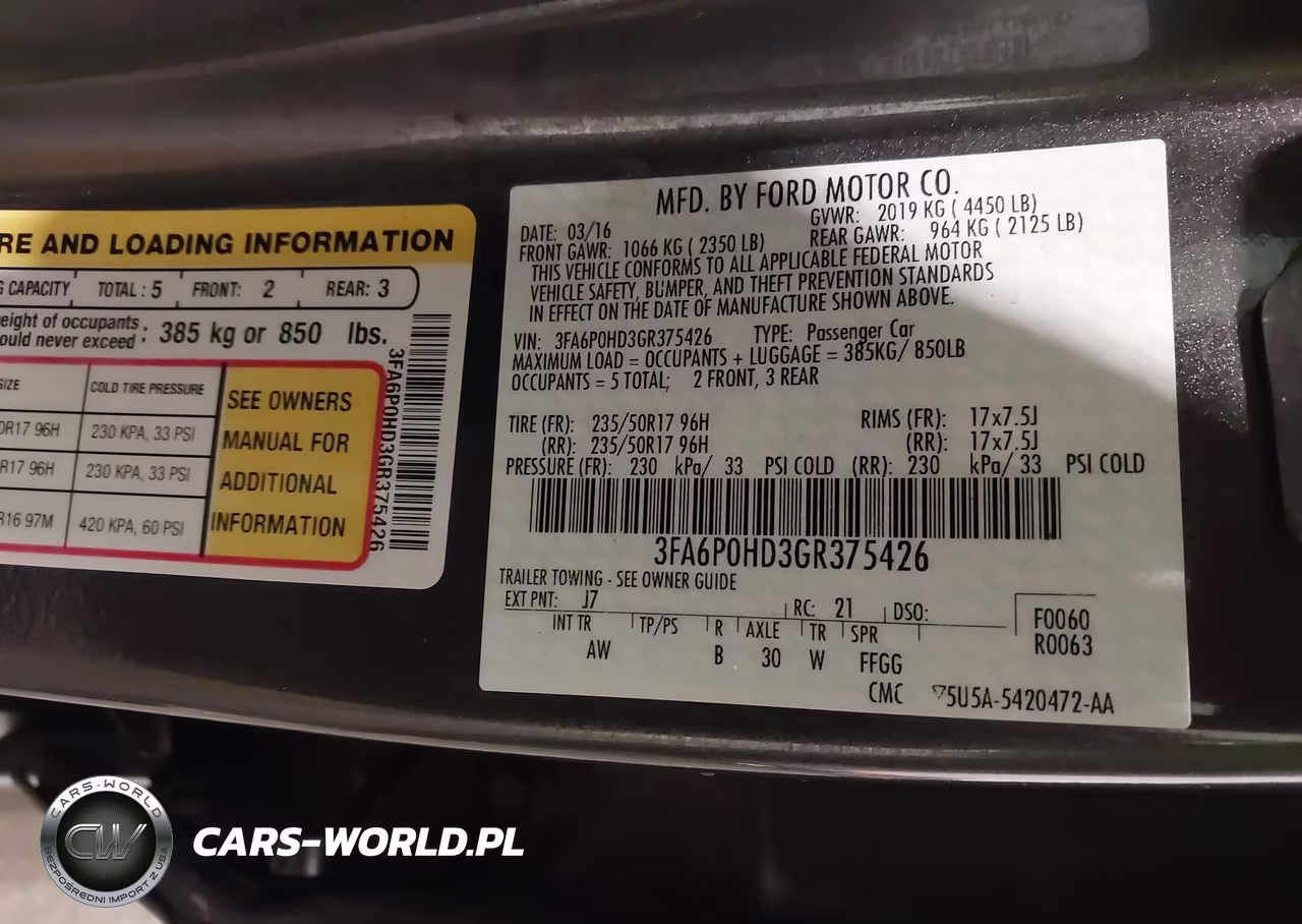 2016 Ford Fusion Se VIN:3FA6P0HD3GR375426 - 9