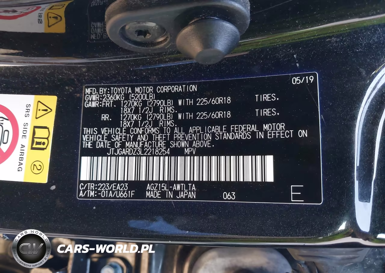 2020 Lexus Nx 300 VIN:JTJGARDZ3L2218254 - 9