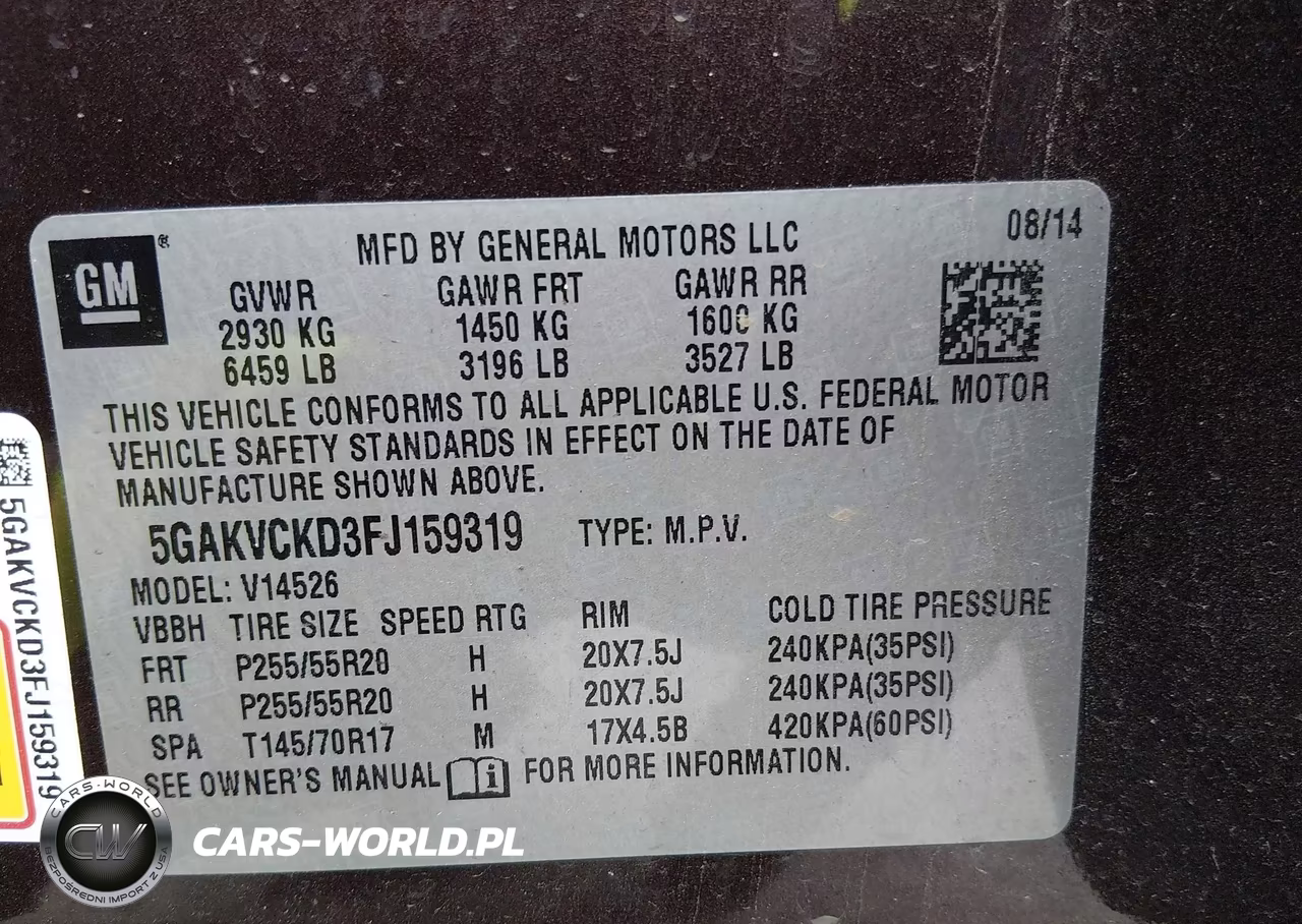 2015 Buick Enclave Premium VIN:5GAKVCKD3FJ159319 - 9